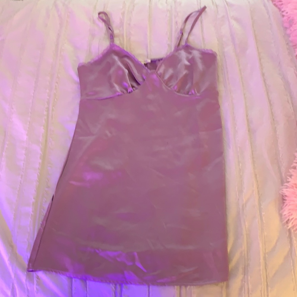 LA Hearts by Pacsun Lavender Satin Mini Slip Dress Size Medium